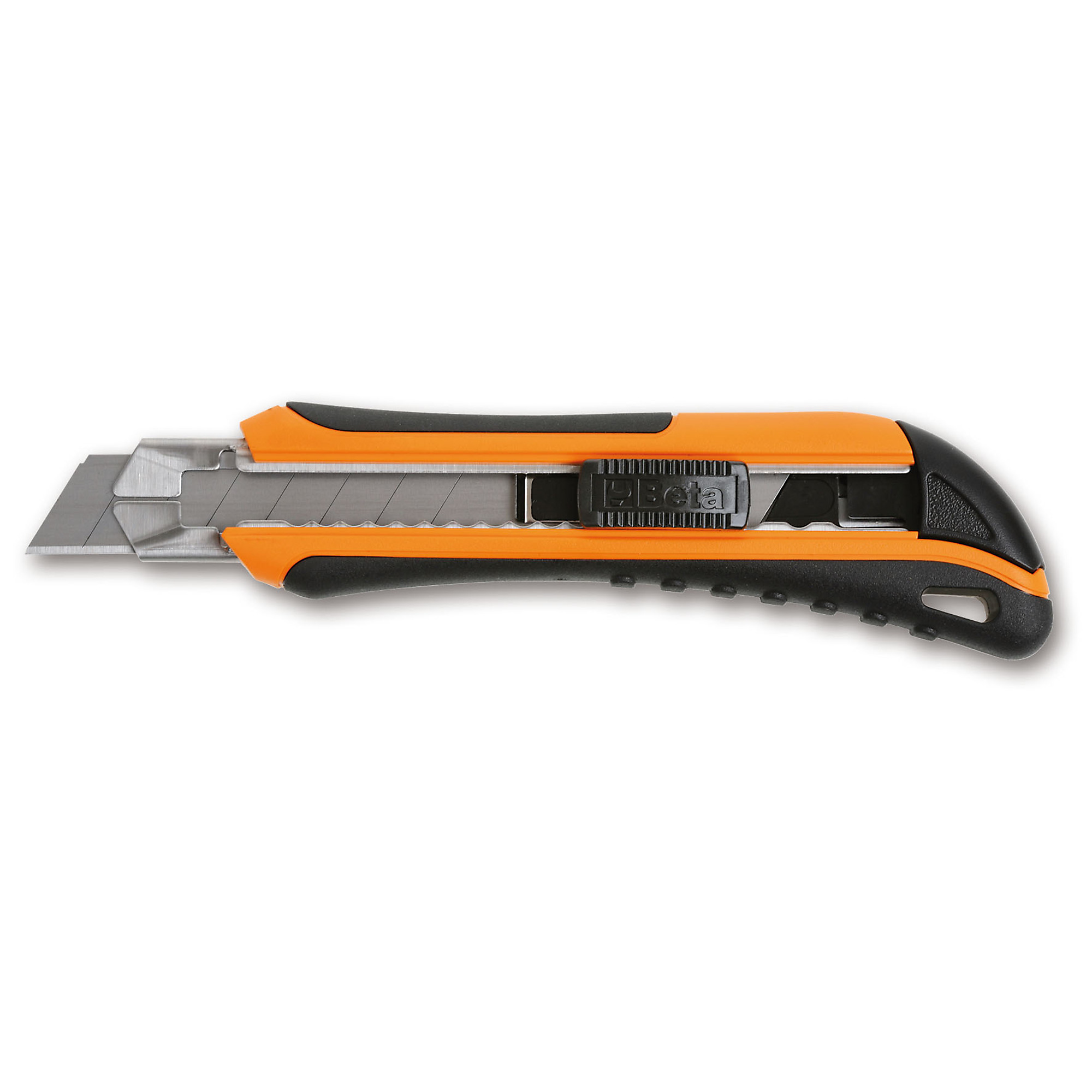 Beta Snap-Off Blade Utility Knife — 18mm, 6 Spare Blades, Ergonomic Grip, Model# 1771BM
